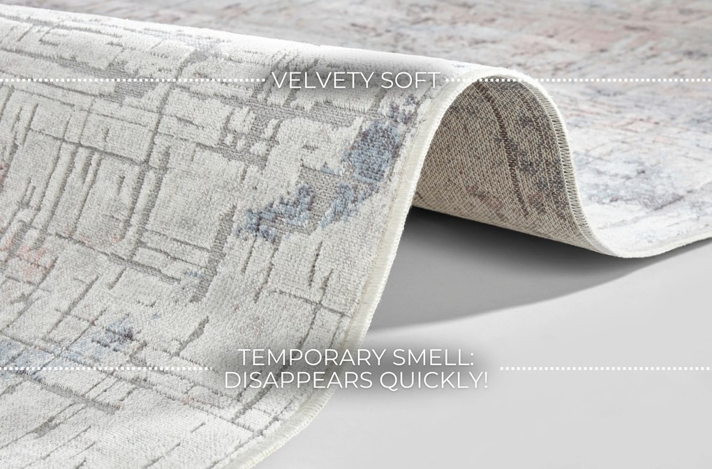 ELLE Decoration, Kusový koberec Maywand 105060 Grey, Rose, Blue z kolekcie Elle, 160x230, šedá, obývacia izba