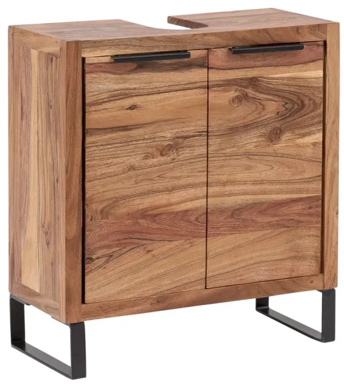furniture-nabytek.cz - Súprava kúpeľňového nábytku Sydney light z akácie, lakovaná, hnedá