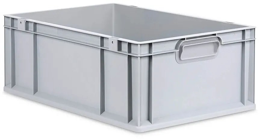 Sada 4 kusov - Eurobox Next Gen 2.0 - Stohovateľná nádoba s uzavretými rukoväťami - 600 x 400 x 220 mm