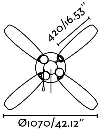 Stropný ventilátor s osvetlením Faro LISBOA 33102 hnedá + záruka 3 roky ZADARMO