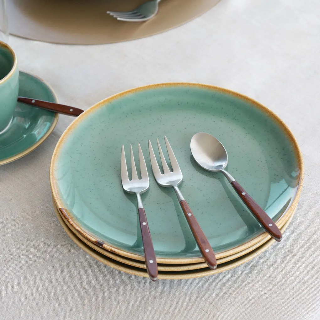Tanier plytký Sand tyrkysový 23 cm – Gaya - 451959