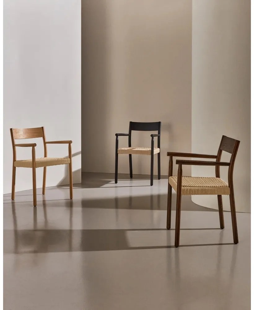 Jedálenská stolička z dubového dreva v prírodnej farbe Yalia – Kave Home