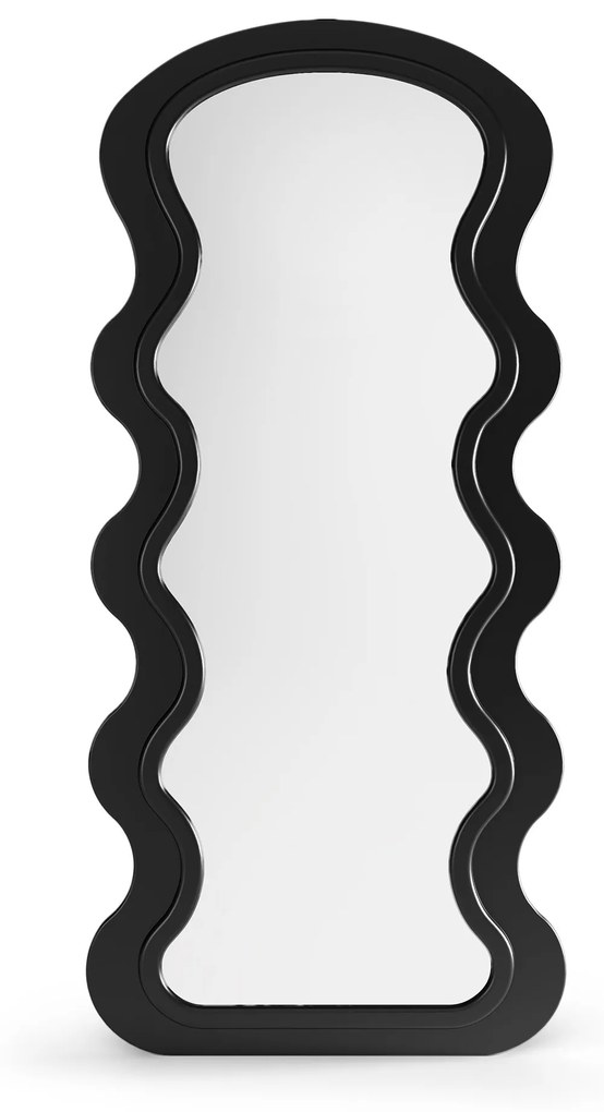 Dekorativní nástěnné zrcadlo Vale 75 cm černé