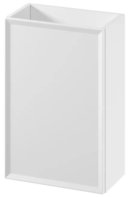 Cersanit Mille, závesná WC skrinka 392x214x590 mm + keramické umývadlo Como, biela matná, S801-568