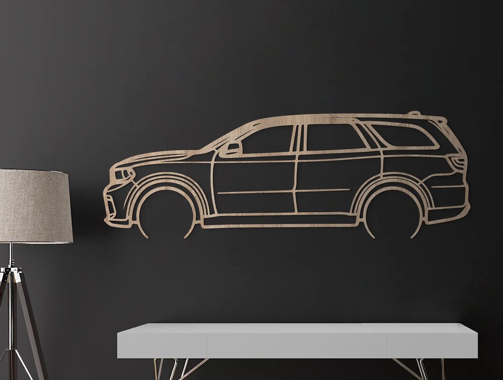 drevko Moderný obraz auta Dodge Durango SRT 392 Rozmer obrazu: 30 x 86 cm, Farba dekorácie: Čierna