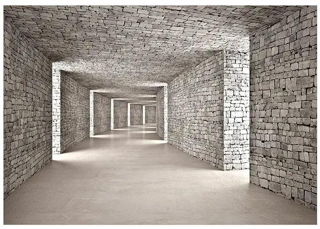 Samolepiaca fototapeta - Mysterious Tunnel Veľkosť: 147x105, Verzia: Samolepiaca
