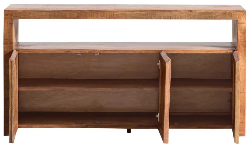 furniture-nabytek.cz - Masivní komoda County z mangového dřeva, lakovaná, hnědá – 160×45×85 cm