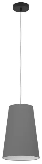 Eglo 390135 - Luster na lanku PETROSA 1xE27/40W/230V šedá