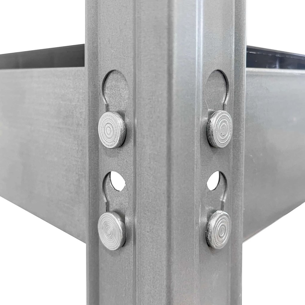 Outdoor sivý kovový regál, 180x100x38cm