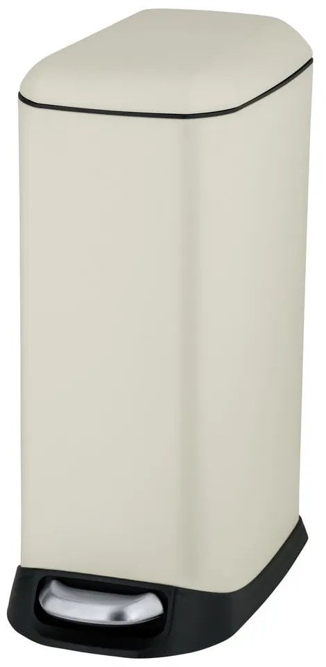 Krémový pedálový oceľový odpadkový kôš 12 l Design – Wenko