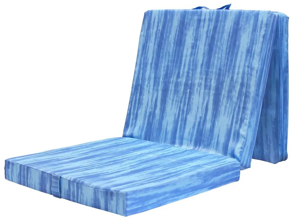 IDEA nábytok Skladací matrac THOMMY 60x190 modrý