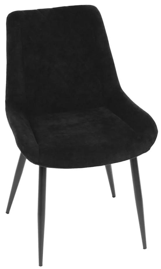 AUTRONIC Jedálenská stolička čierna látka DCL-218 BK2