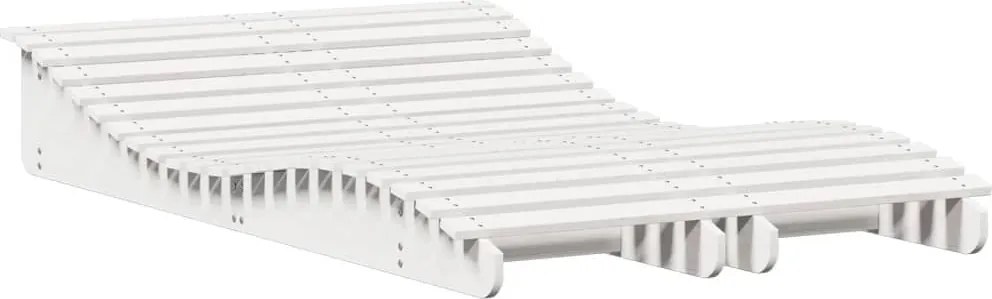 vidaXL Lehátka na opaľovanie 2 ks biele 205x60x31,5cm masívna borovica