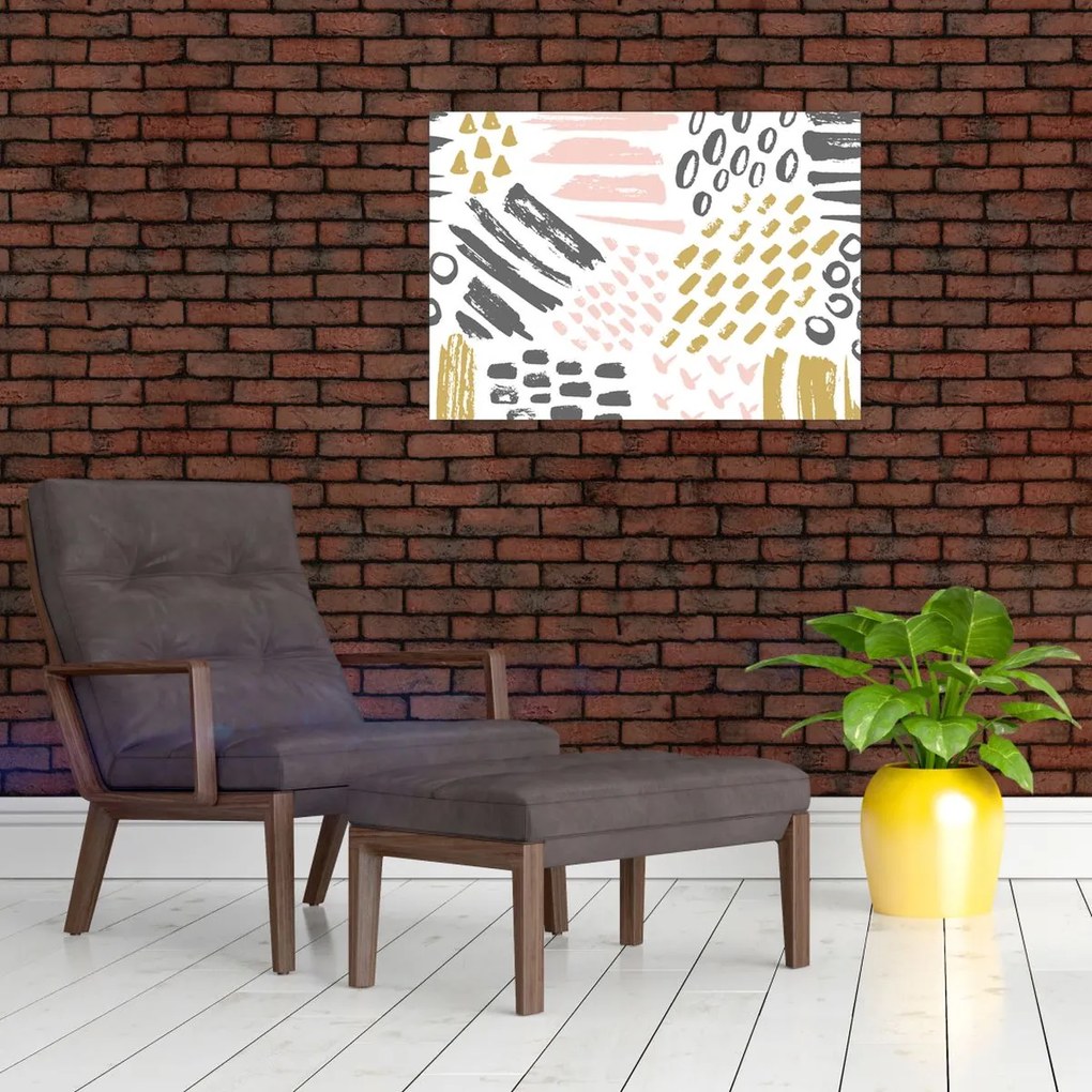 Obraz - Abstraktné ťahy (70x50 cm)