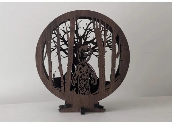 Li-Go 23613/DUB2 - stmievateľná LED stolová dekorácia LED/12W/230V 20x22 cm dub