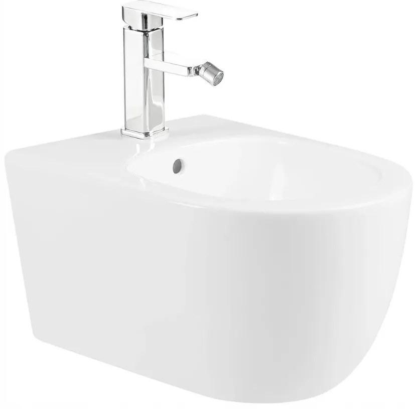 Mexen Carmen Rimless, závesná WC misa so sedátkom + bidet, biela, 30880400+35884900