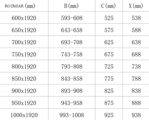 Mexen PRETORIA sprchové dvere ku sprchovému kútu 90 cm, šedé, 852-090-000-01-40