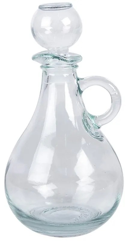 Dekoračná sklenená fľaša karafa so zátkou - 325 ml