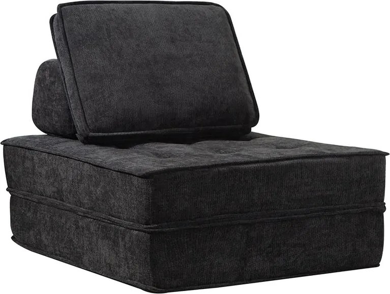 Rozkladacia multifunkčná sofa CALMERO - čierna