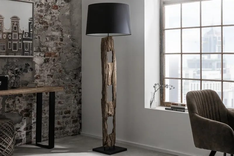 Stojacia lampa Barracuda 177 cm čierna