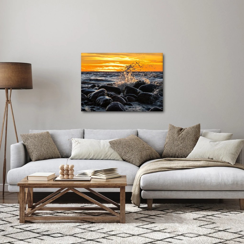 Obraz morských vĺn (70x50 cm)