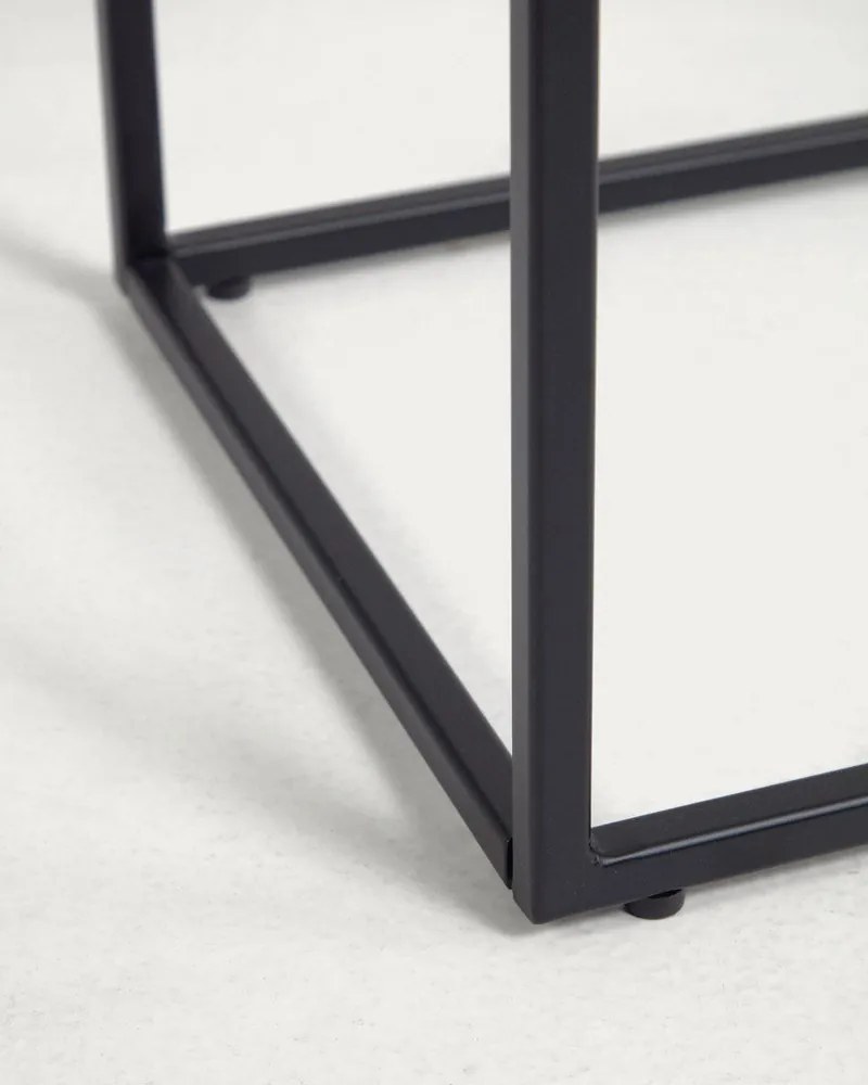 Odkladací stolík s keramickou doskou 30x45 cm Rewena – Kave Home