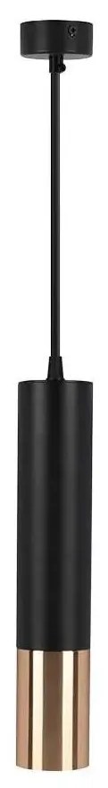 Luster na lanku 1xGU10/35W/230V 30 cm čierna/zlatá