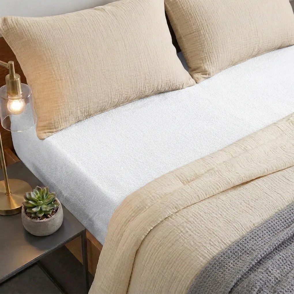 4Home froté prestieradlo Perfect biela, 180 x 200 cm