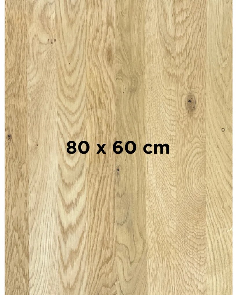 DUBLINO OAK STANDART 40 MM - MASÍVNA STOLOVÁ DOSKA 80 x 60 cm