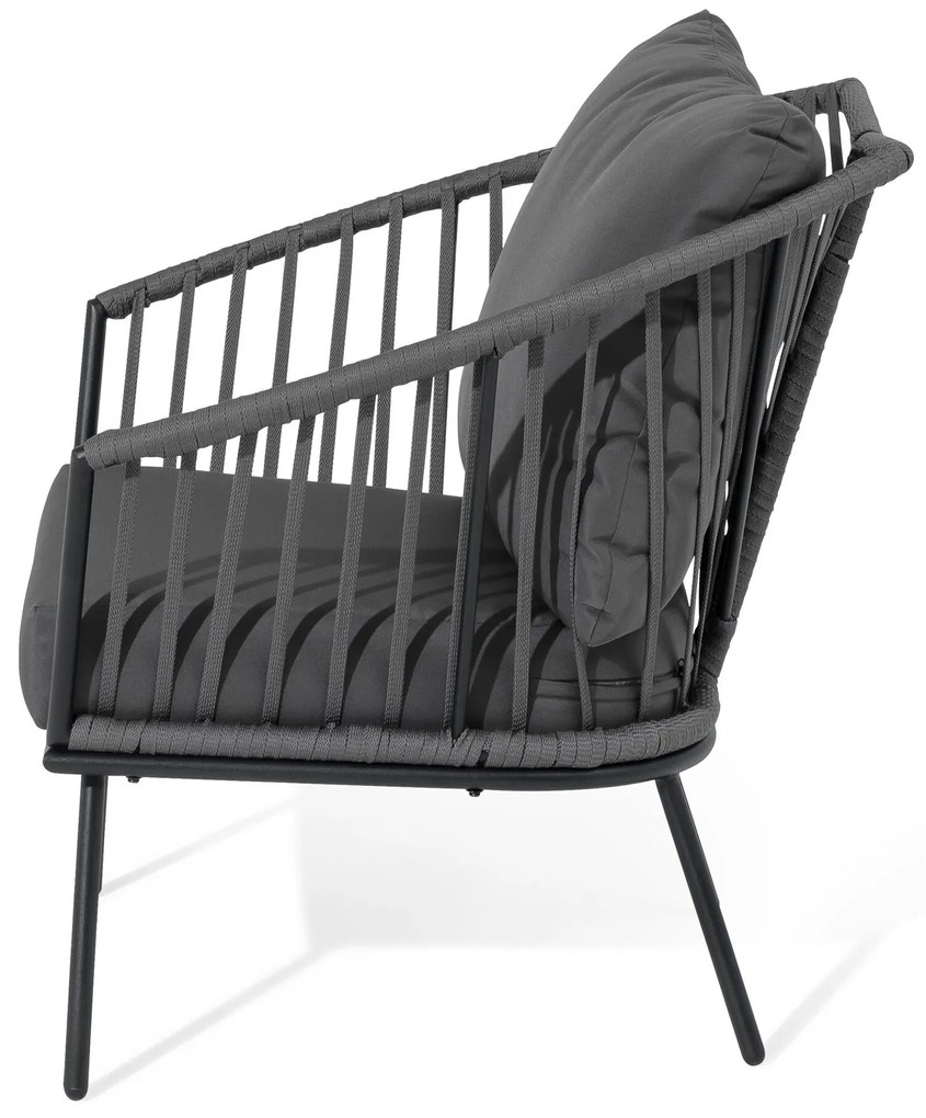 Relaxačné kreslo s textilným výpletom