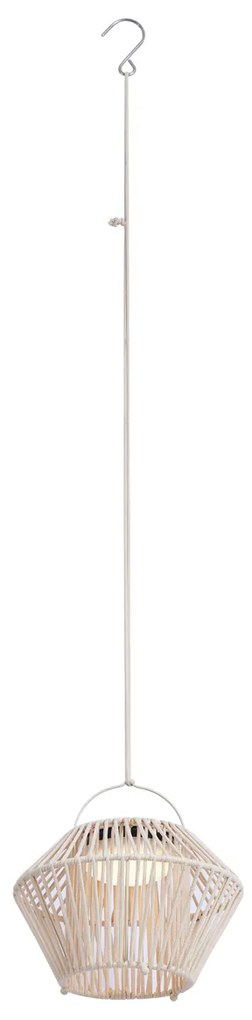 Boho stolná lampa béžová vrátane LED 3-stupňové stmievanie IP54 solárne nabíjanie - Duco