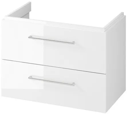 Cersanit Larga, závesná umývadlová skrinka 80cm, biela lesklá, S932-073