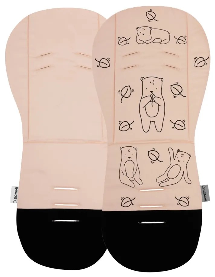 Bomimi ADA Podložka do kočíka Medvedík pink