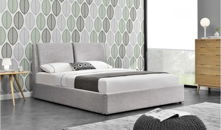 Manželská posteľ s úložným priestorom GULIA 2 NEW sivá Tempo Kondela 183 x 200 cm