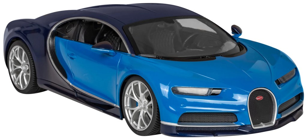 Bugatti Chiron modrý model RASTAR 1:14 Diaľkovo ovládané auto + LED svetlá + diaľkové ovládanie 2,4 GHz