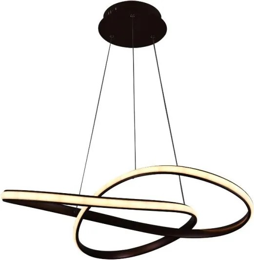 Brilagi - LED Stmievateľný luster na lanku COSMOWAVE LED/70W/230V 3000-6500K hnedá + DO