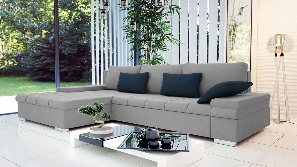 Rohová sedačka Kanton, Dostupné poťahy: Uttario Velvet 2979 + Uttario Velvet 2979 + Senegal 825, Strana: pravá