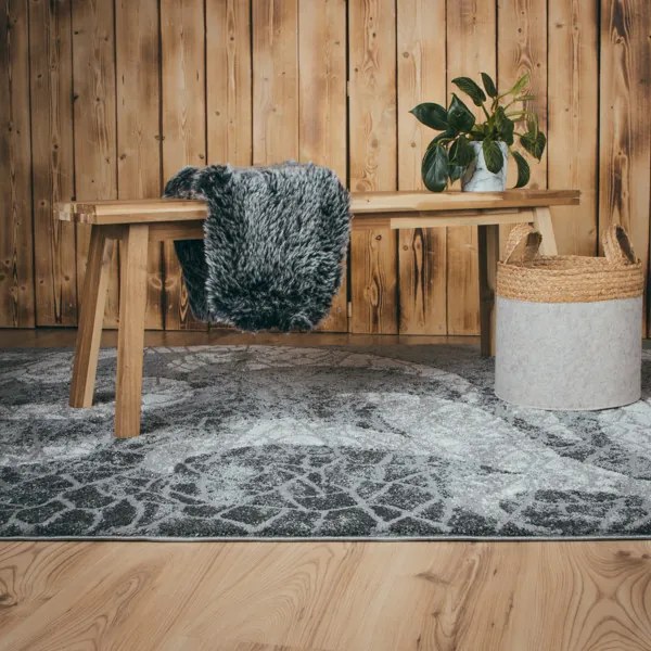 Kusový koberec My Frisco 280 Anthracite, 240x330, šedá, obývacia izba, Obsession
