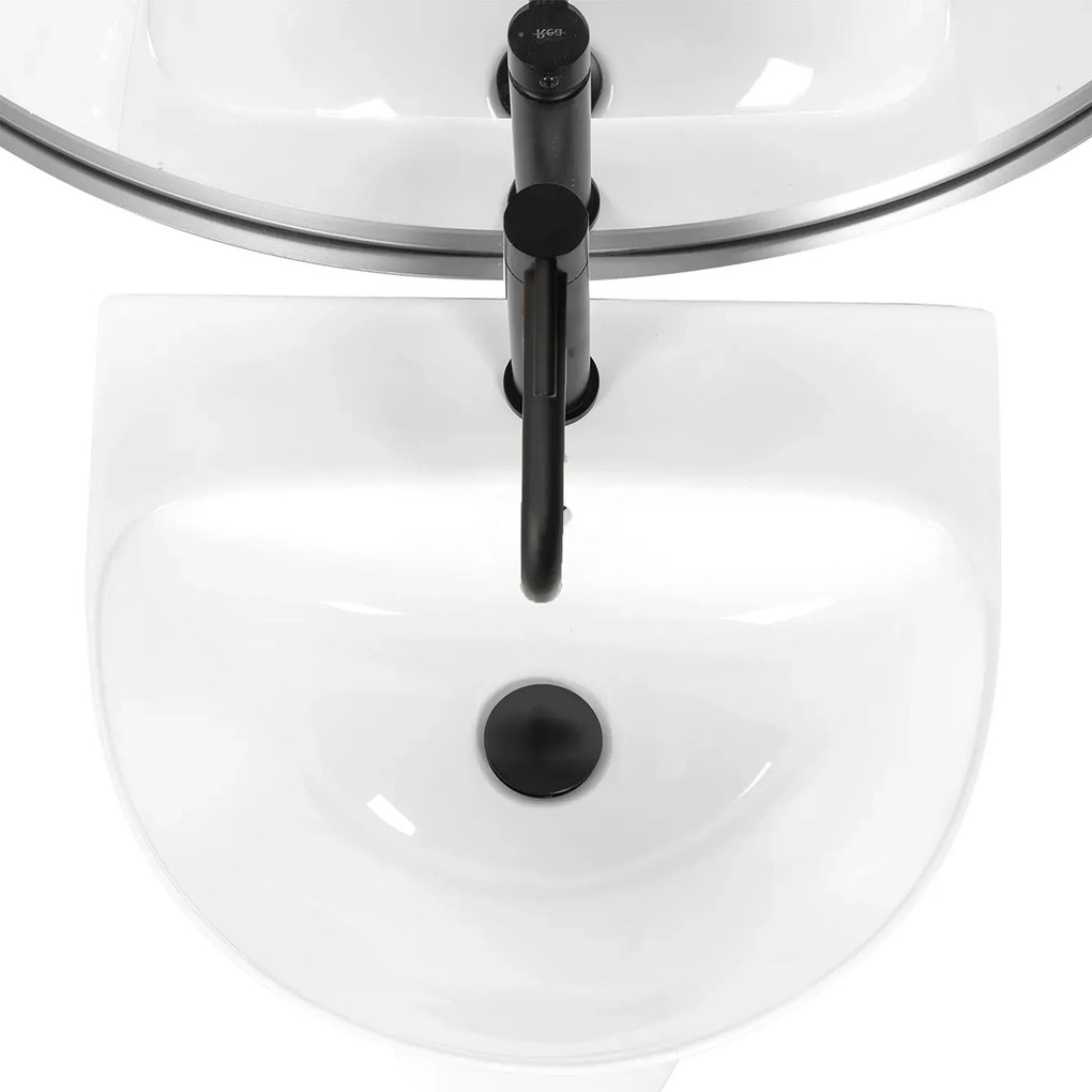 Rea Rita Slim, voľne stojace umývadlo 480x420x835mm, biela lesklá, REA-U9901