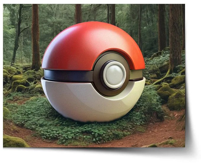 Sablio Plagát Pokemon ball Les - 60x40 cm