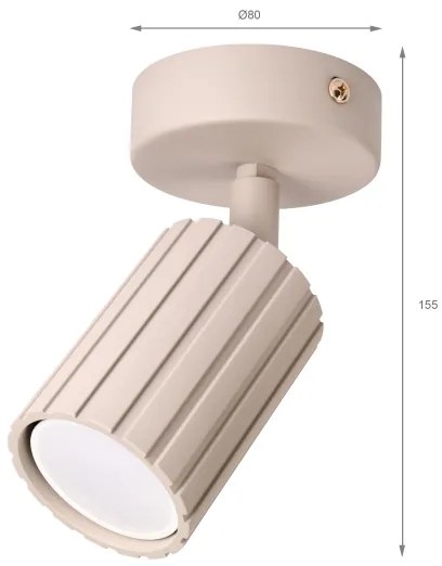 Brilagi - Bodové svietidlo CRISPINA 1xGU10/10W/230V béžové