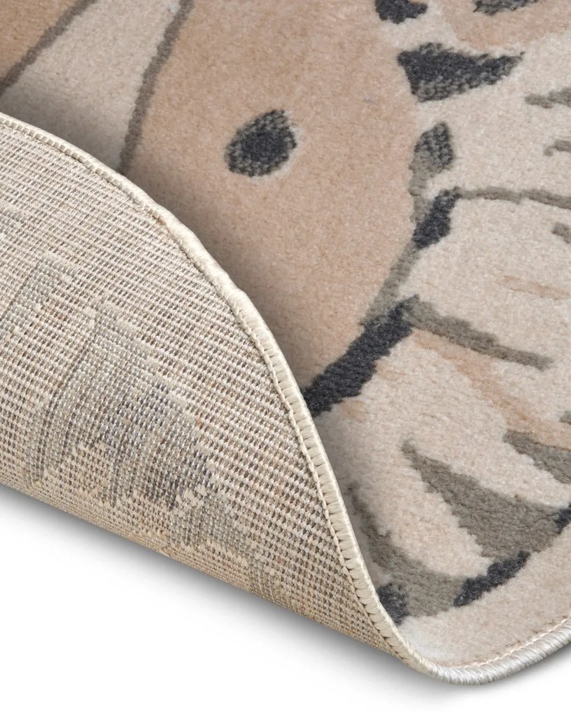 Hanse Home, Detský koberček Adventures 105966 Cream Grey kruh, 140x140 (priemer) kruh, šedá, detská izba