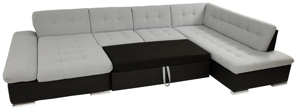 Rohová sedacia súprava Genero Sale, Dostupné poťahy: ekokoža Soft 011 + Lux 06 + Lux 5, Strana: Ľavá