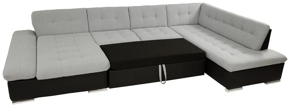Rohová sedacia súprava Genero Sale, Dostupné poťahy: ekokoža Soft 011 + Lux 06 + Lux 5, Strana: Pravá