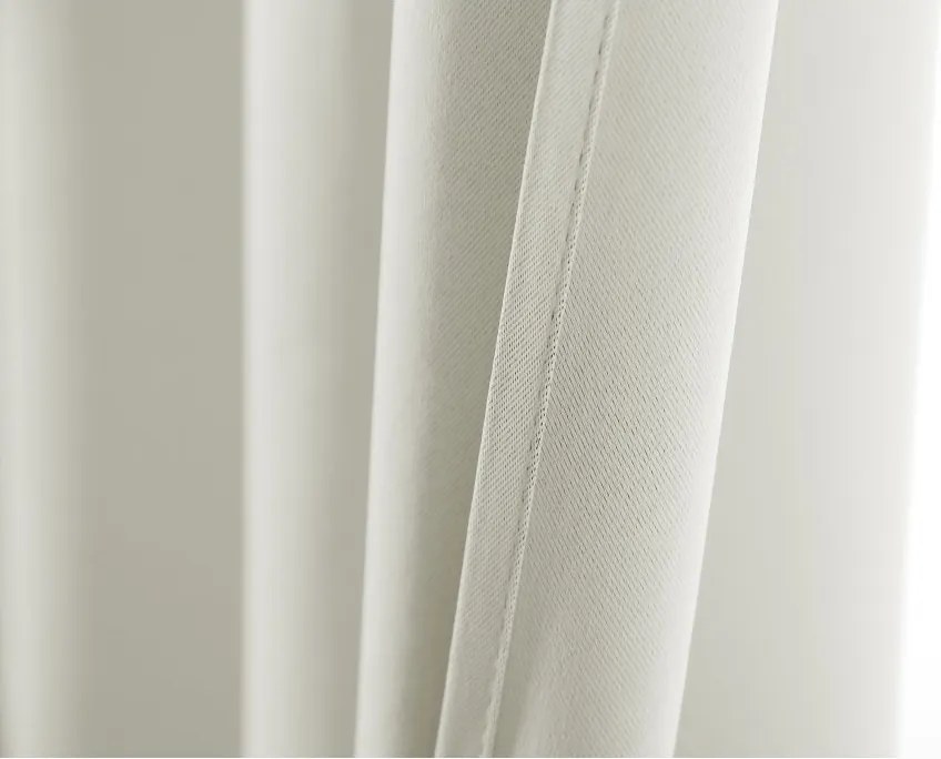 2x Bielo-krémový záves OXFORD 140x250 cm