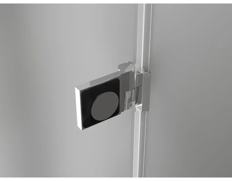 Mexen Lunar-B, výklopný sprchový kút ľavý 85 x 70 cm, 8mm číre sklo, chrómový profil, 832-085-070-01-00-L