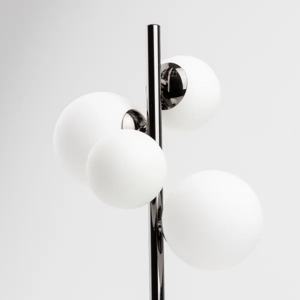 Brilagi - LED stolová lampa MILLA 4xG9/3W/230V čierny chróm/biela