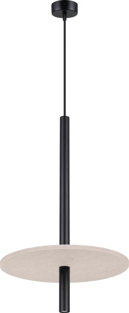 Závesné svietidlo Feltro 1, 1x čierne kovové tienidlo, be