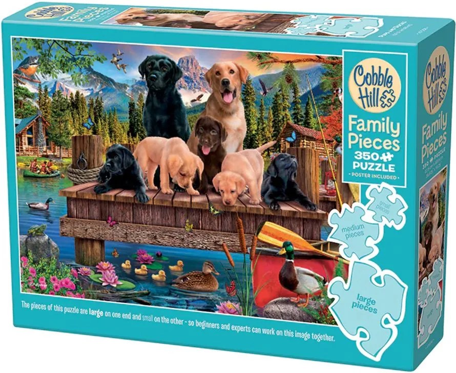 Puzzle 350 kusov Šteniatka a kačičky