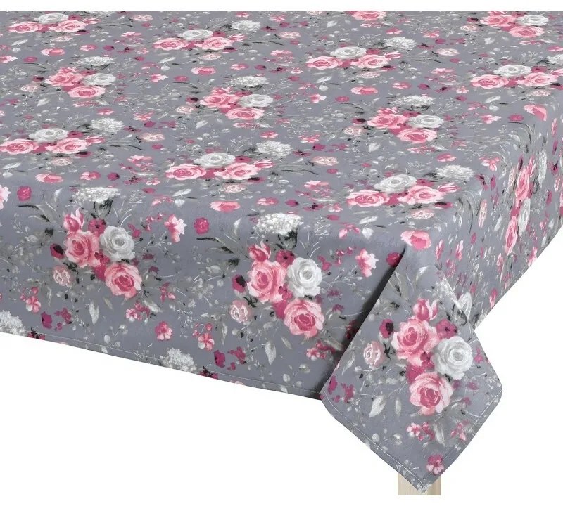 Bellatex Obrus Adéla Flowers rose pink , 120 x 140cm
